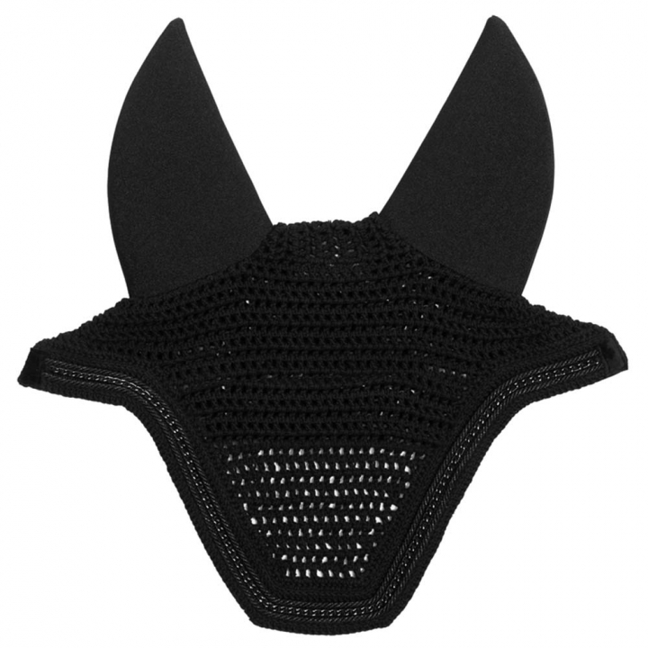 Ear Bonnet Wellington Metal Chain Soundless Black in the group Horse Tack / Bonnets at Equinest (4266201FBA_r)