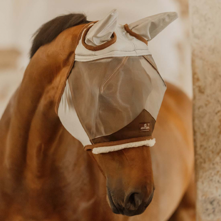 Fly Veil with Ears Skin Friendly Silver in the group Fly Protection / Fly Masks & Nose Nets at Equinest (4266442COBSI_r)