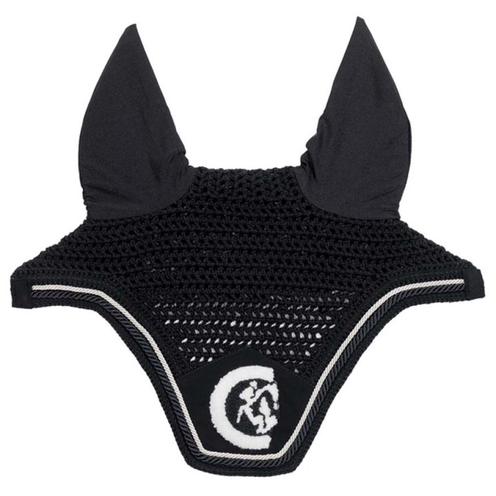 Ear Bonnet Wellington 3D Logo Rope Black in the group Horse Tack / Bonnets at Equinest (4266901FBA_r)