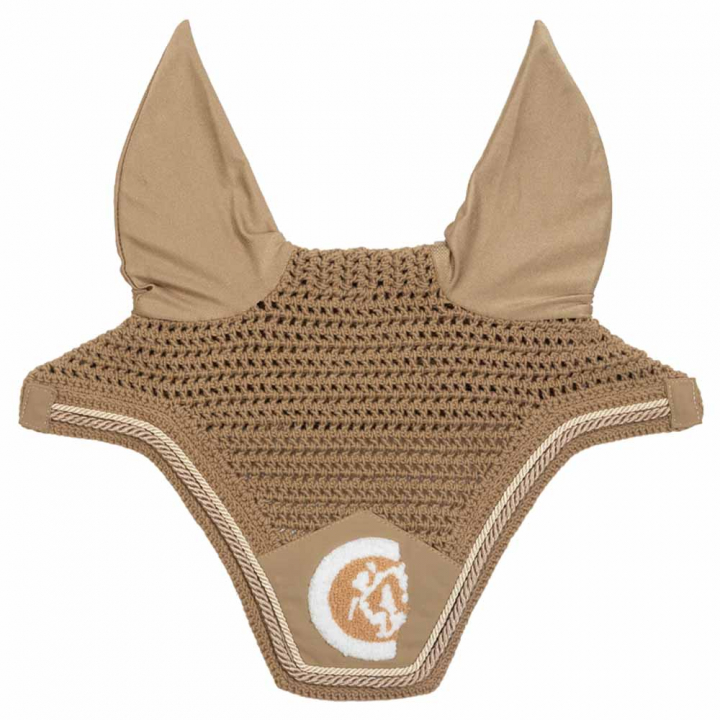 Ear Bonnet Wellington 3D Logo Rope Beige in the group Horse Tack / Bonnets at Equinest (4266932FBE_r)
