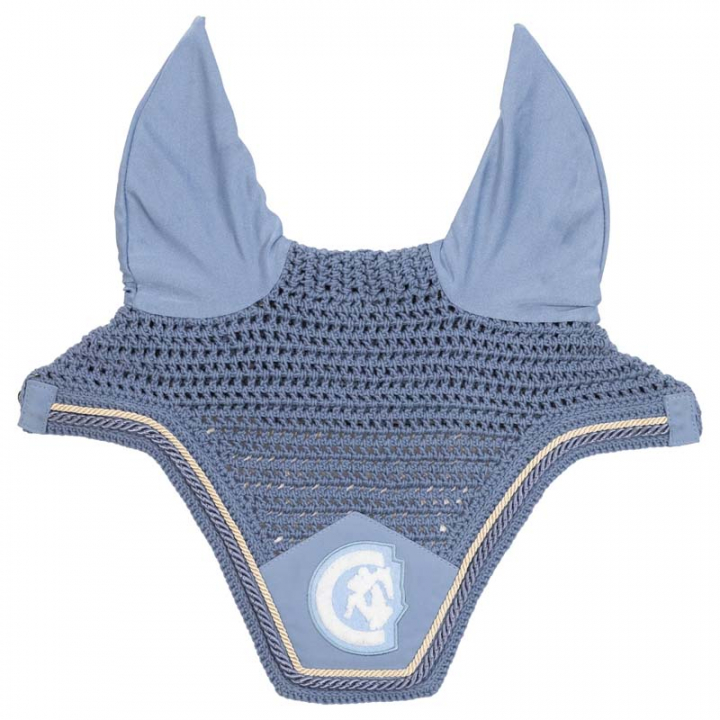 Ear Bonnet Wellington 3D Logo Rope Light Blue in the group Horse Tack / Bonnets at Equinest (4266961FLBL_r)