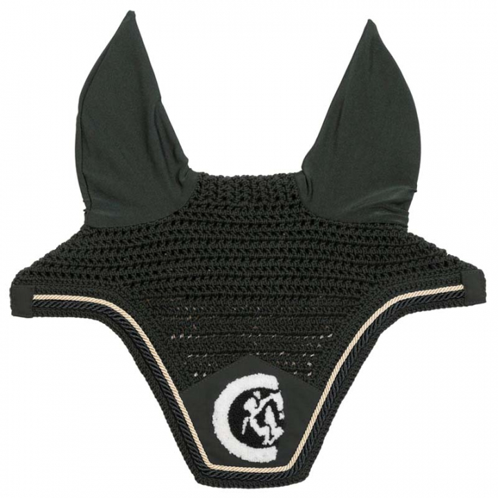 Ear Bonnet Wellington 3D Logo Rope Green in the group Horse Tack / Bonnets at Equinest (4266974FGN_r)