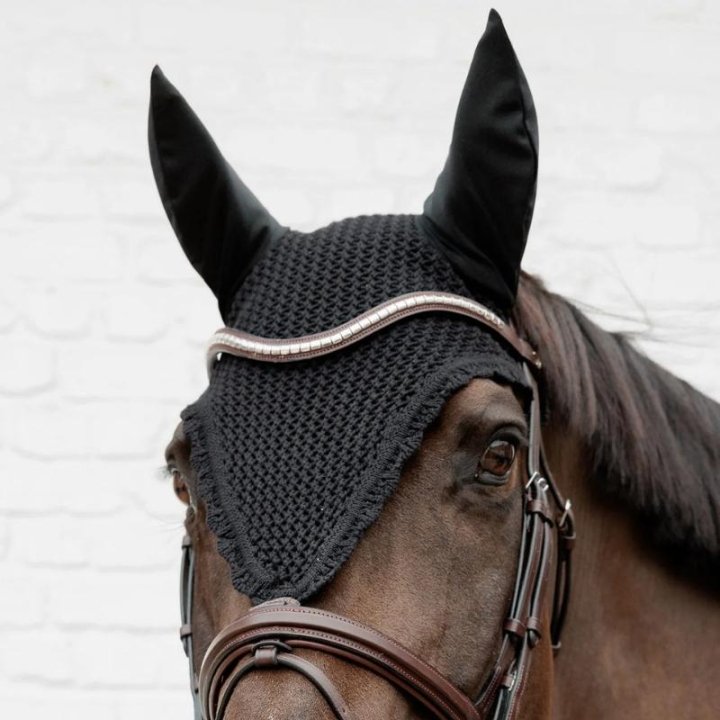 Long Ear Bonnet Loop Soundless Black in the group Horse Tack / Bonnets at Equinest (4267301FBA_r)