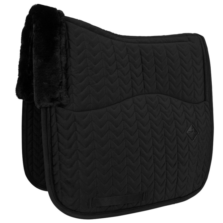 Dressage Saddle Pad Skin Friendly Velvet Black in the group Horse Tack / Saddle Pads / Dressage Saddle Pad at Equinest (4270601DRBA_r)