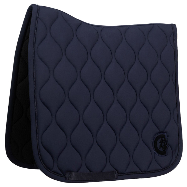 Dressage Saddle Pad Wave 3D Logo Navy Blue in the group Horse Tack / Saddle Pads / Dressage Saddle Pad at Equinest (4271803DRNA_r)