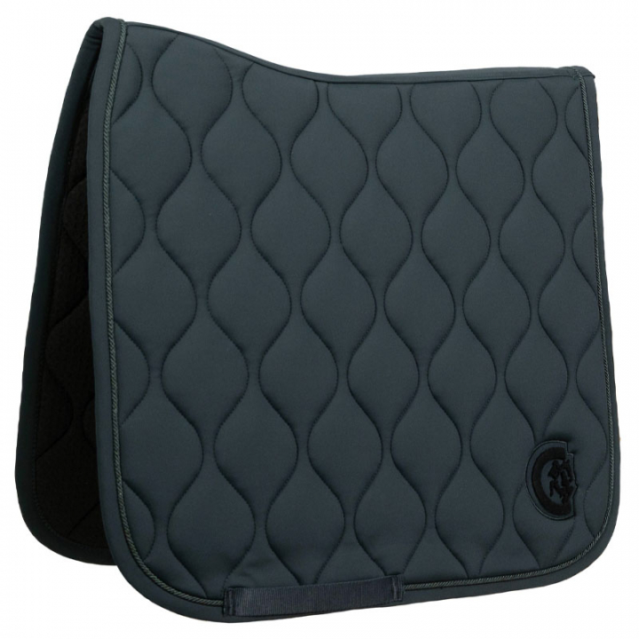 Dressage Saddle Pad Wave 3D Logo Green in the group Horse Tack / Saddle Pads / Dressage Saddle Pad at Equinest (4271874DRGN_r)
