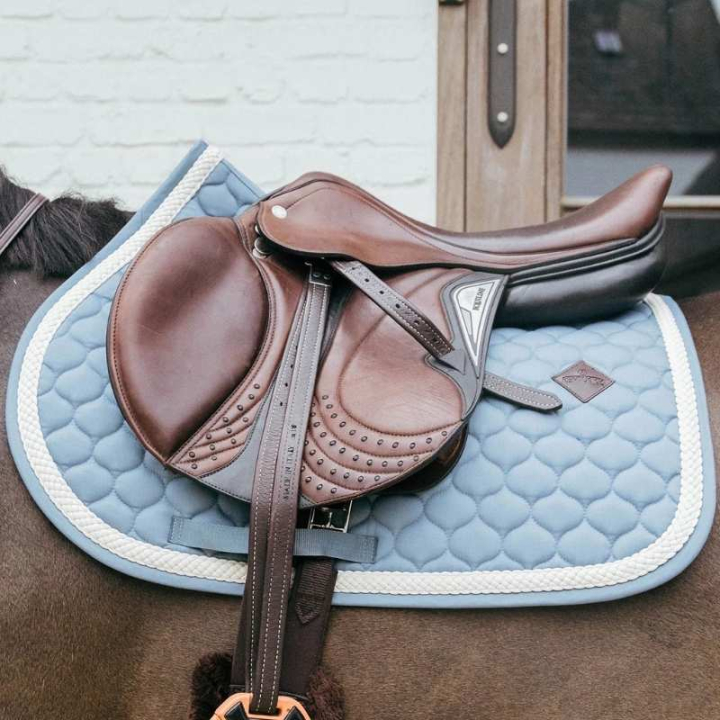 Saddle Pad Plaited Cord Light Blue in the group Horse Tack / Saddle Pads / All-Purpose & Jumping Saddle Pads at Equinest (4272261SJLBL_r)