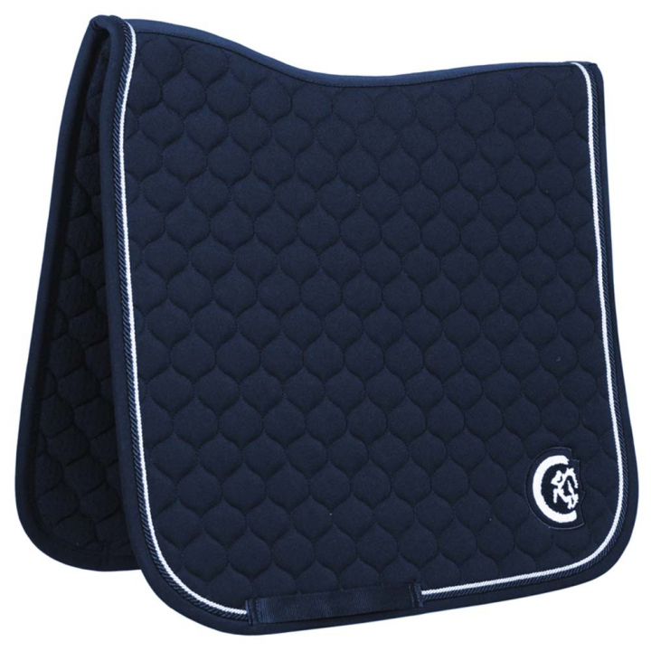 Dressage Saddle Pad Onion Quilt 3D Logo Navy Blue in the group Horse Tack / Saddle Pads / Dressage Saddle Pad at Equinest (4272803DRNA_r)