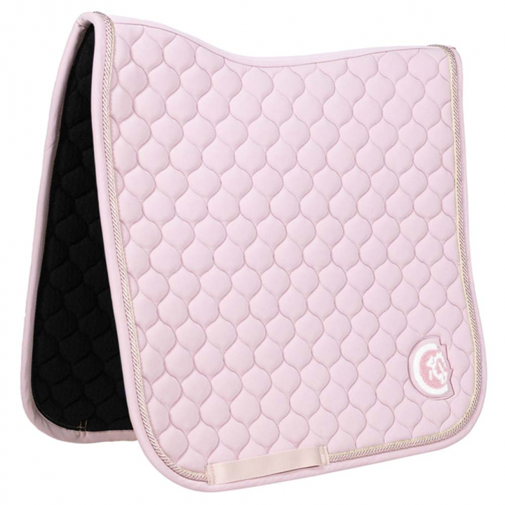 Dressage Saddle Pad Onion Quilt 3D Logo Light Light Rose in the group Horse Tack / Saddle Pads / Dressage Saddle Pad at Equinest (4272850DRLPI_r)