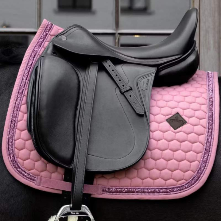 Dressage Saddle Pad Glitter Band Pink in the group Horse Tack / Saddle Pads / Dressage Saddle Pad at Equinest (4273016DRPI_r)