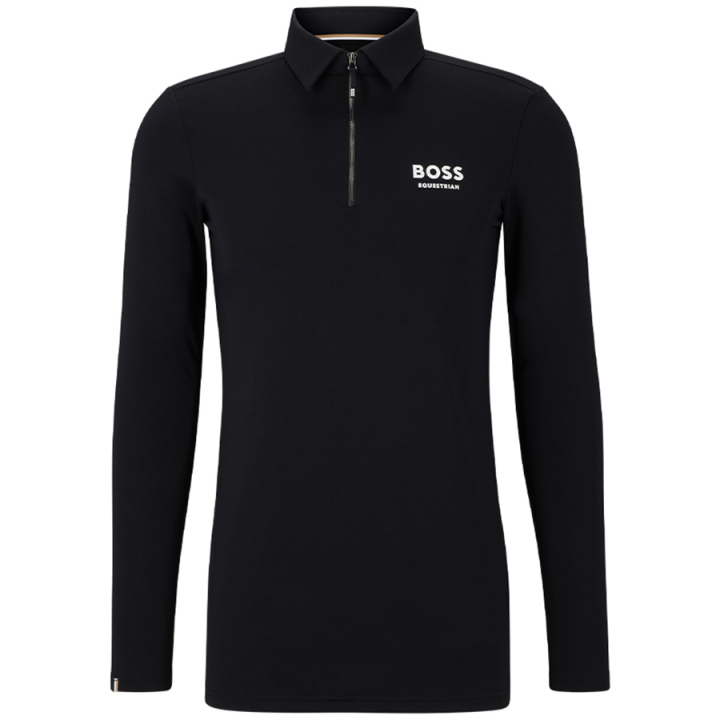 Performance Shirt Elton Signature Stripe Polo Unisex Black in the group Equestrian Clothing / Sweaters & Hoodies at Equinest (4613B1M04050BA_r)