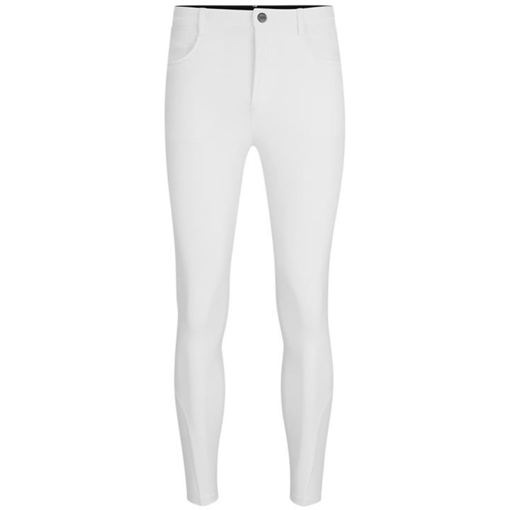 Men's Breeches James Knee Grip White in the group Equestrian Clothing / Riding Breeches & Riding Tights / Breeches at Equinest (4613B1M13021WH_r)