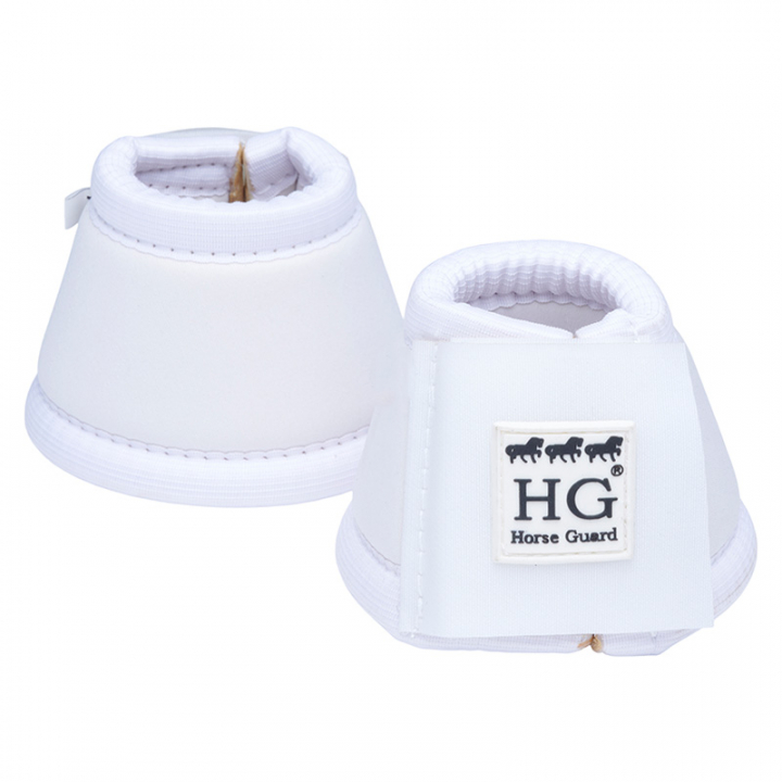 Horse Guard Bell Boots Neoprene HG White Equinest