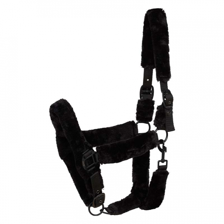 Bridle Clint Fauxfur HG Black in the group Horse Tack / Halters / Fabric & Nylon Halters at Equinest (47934BA)
