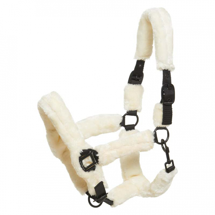 Halter Clint Fauxfur HG Natural in the group Horse Tack / Halters / Fabric & Nylon Halters at Equinest (47934WH)