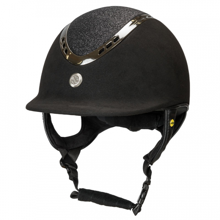Riding Helmet EQ3 Pardus with Screw Microfiber Glitter Black Sand in the group Riding Equipment / Riding Helmets / MIPS Riding Helmets at Equinest (49430000BA)