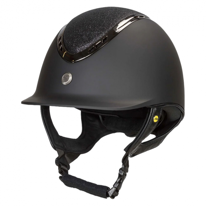 Riding Helmet EQ3 Pardus with Screw Smooth Top Glitter Black Sand in the group Riding Equipment / Riding Helmets / MIPS Riding Helmets at Equinest (49460301BA)