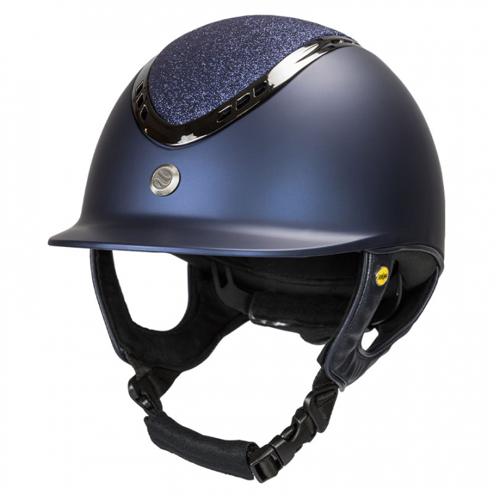 Riding Helmet EQ3 Pardus with Screw Smooth Top Glitter Navy Blue Sand in the group Riding Equipment / Riding Helmets / MIPS Riding Helmets at Equinest (49460301NA)
