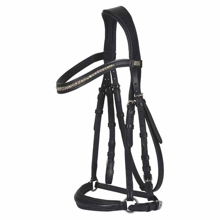 Bridle with Reins Cryll 20.1 HG Black in the group Horse Tack / Bridles & Browbands / Bridles at Equinest (501602001BA)