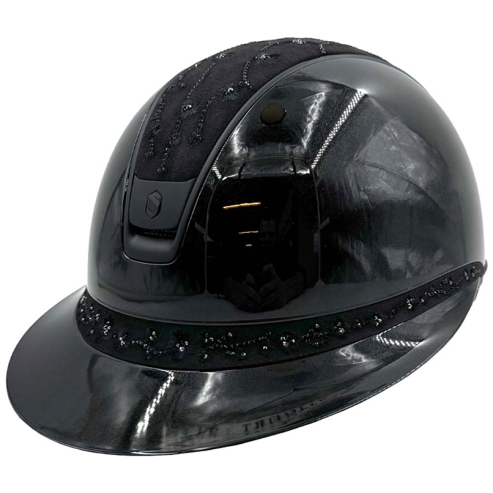 Riding Helmet Miss Shield 2.0 Glossy Cherry Blossom Matt Trim Black in the group Riding Equipment / Riding Helmets / Wide Peak Riding Helmets at Equinest (50348BLACKBLACBA_r)