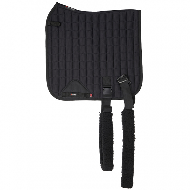 Dressage Saddle Pad Fir-Tech with Elastic Bands Black in the group Horse Tack / Saddle Pads / Dressage Saddle Pad at Equinest (50360Sv_r)