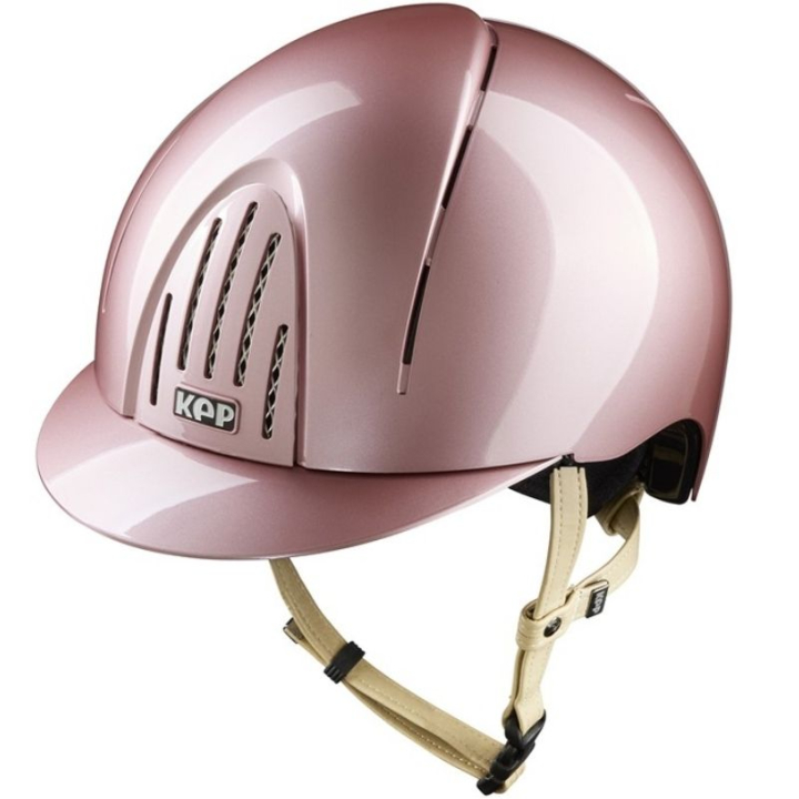Riding Helmet Smart Nova Metal Polish Cream Strap Pink in the group Riding Equipment / Riding Helmets / Standard Visor Riding Helmets at Equinest (51090037140002PI_r)