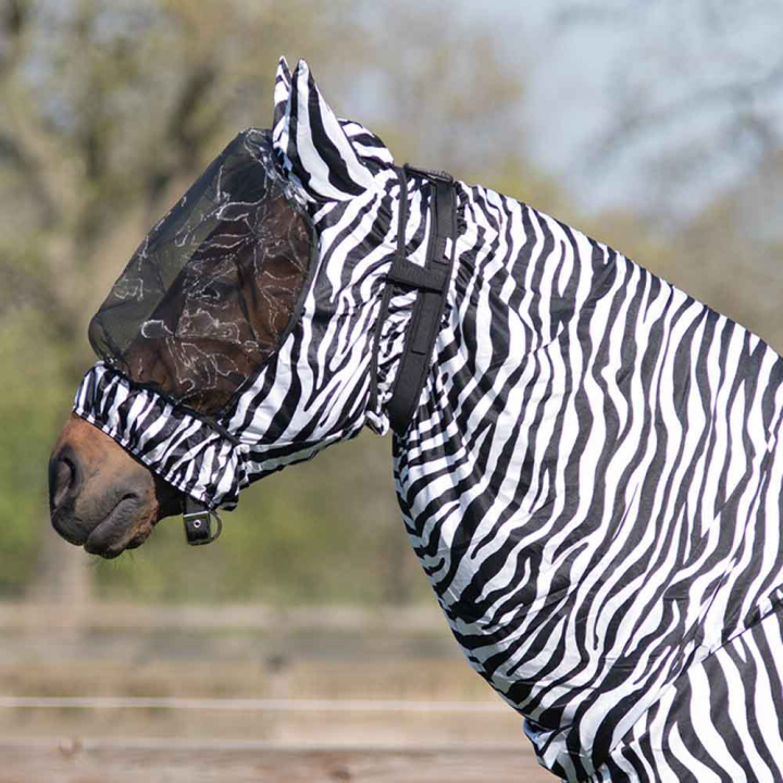 Eczema Hood UV-Resistant Zebra Black/White in the group Fly Protection / Fly Masks & Nose Nets at Equinest (5111ZEXSBAWH_r)