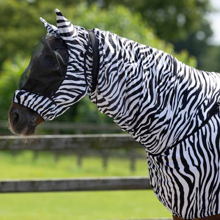 Eczema Hood UV-Resistant Zebra Black/White in the group Fly Protection / Fly Masks & Nose Nets at Equinest (5111ZEXSBAWH_r)