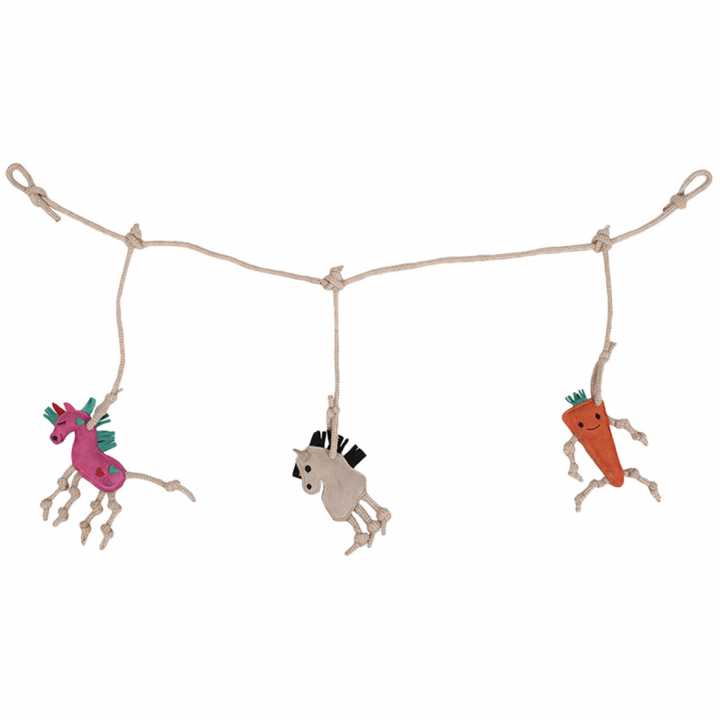 Horse Toy Box Hanger in Suede in the group Stable & Paddock / Horse Toys at Equinest (5191)