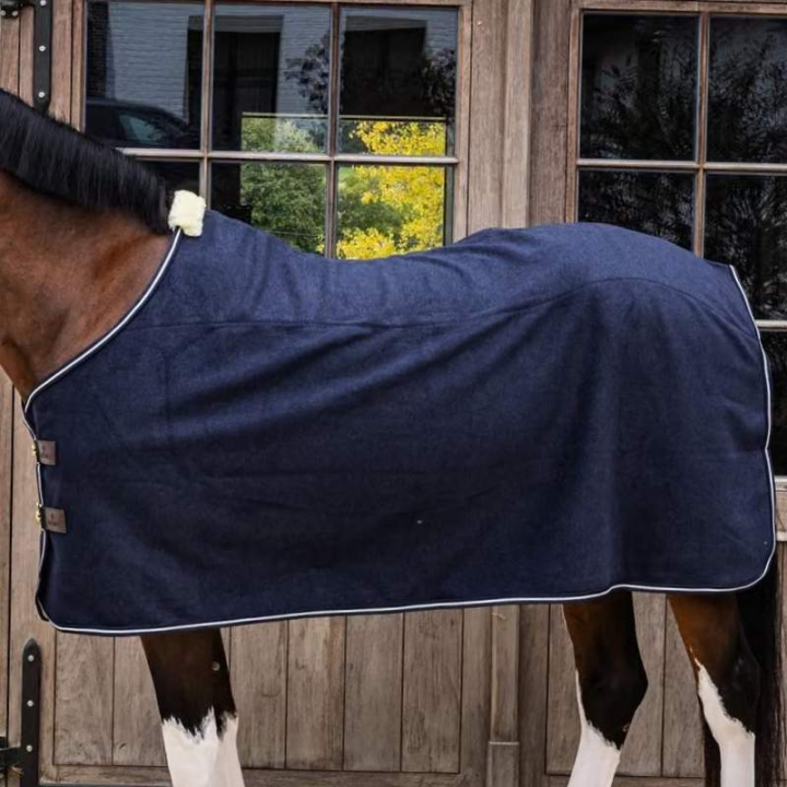 Fleece Rug Heavy Melange Navy Blue in the group Horse Rugs / Fleece Rugs at Equinest (5224303125NA_r)