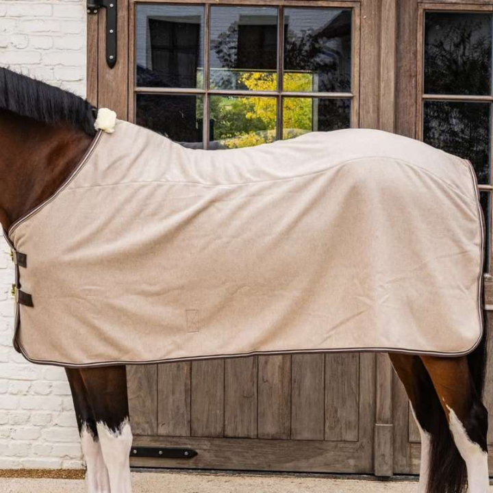 Fleece Rug Heavy Melange Beige in the group Horse Rugs / Fleece Rugs at Equinest (5224332125BE_r)