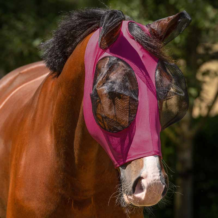 Fly Veil Super Bug Bordeaux in the group Fly Protection / Fly Masks & Nose Nets at Equinest (5344RZ1WN_r)