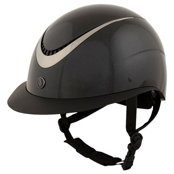 Riding Helmet Theta Plus Glossy Black/Gunmetal in the group Riding Equipment / Riding Helmets / Wide Peak Riding Helmets at Equinest (541042BA)
