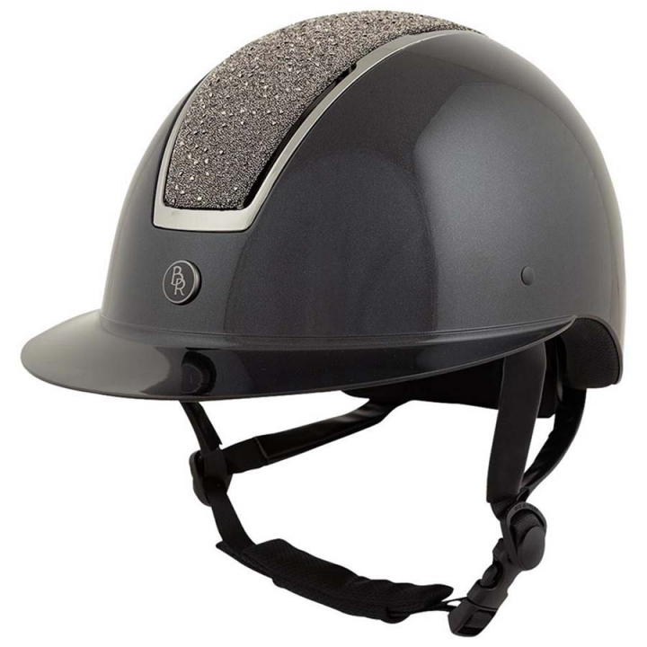 Riding Helmet Omega Glamourous Glossy Black/Gunmetal in the group Riding Equipment / Riding Helmets / Wide Peak Riding Helmets at Equinest (541044BA)