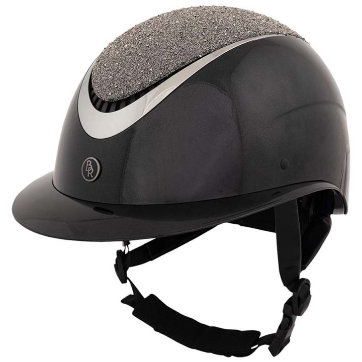 Riding Helmet Theta Glamourous Glossy Black/Gunmetal in the group Riding Equipment / Riding Helmets / Wide Peak Riding Helmets at Equinest (541047BA)