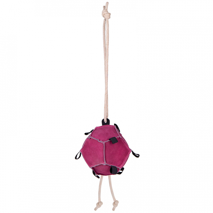 Horse Toy Ball Loop in Suede Pink in the group Stable & Paddock / Horse Toys at Equinest (5447PI)