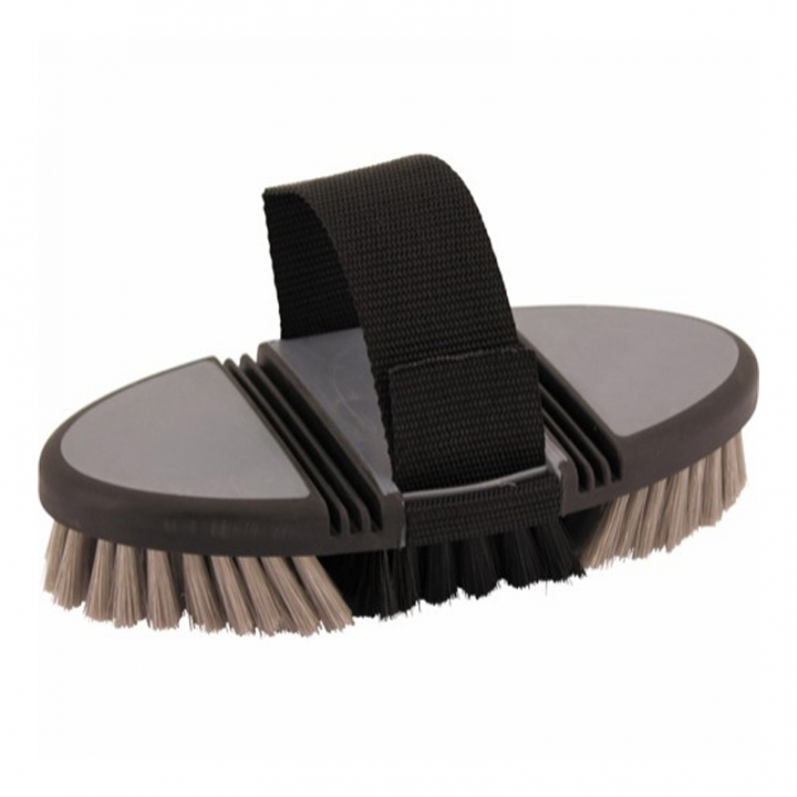 Grooming Brush SoftTouch HG Grey/Black in the group Grooming & Health Care / Horse Brushes / Body Brushes at Equinest (55900010GRBA)