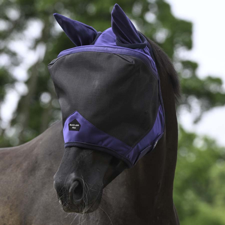 Fly Veil Buzz-Off Pro Navy Blue/Black in the group Fly Protection / Fly Masks & Nose Nets at Equinest (5760025NABA_r)