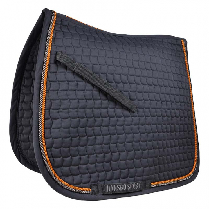 Dressage Saddle Pad Club Dark Grey/Orange in the group Horse Tack / Saddle Pads / Dressage Saddle Pad at Equinest (600040DRGR)