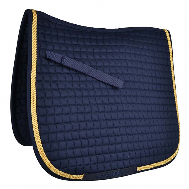 Dressage Saddle Pad Club Navy Blue/Gold in the group Horse Tack / Saddle Pads / Dressage Saddle Pad at Equinest (600040DRNAGO)