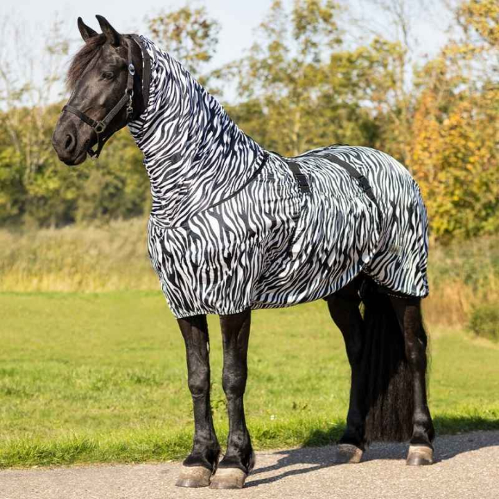 Sweet Itch Rug Big Neck Zebra Black/White in the group Horse Rugs / Fly Rugs & Eczema Rugs at Equinest (6005ZE18BAWH_r)