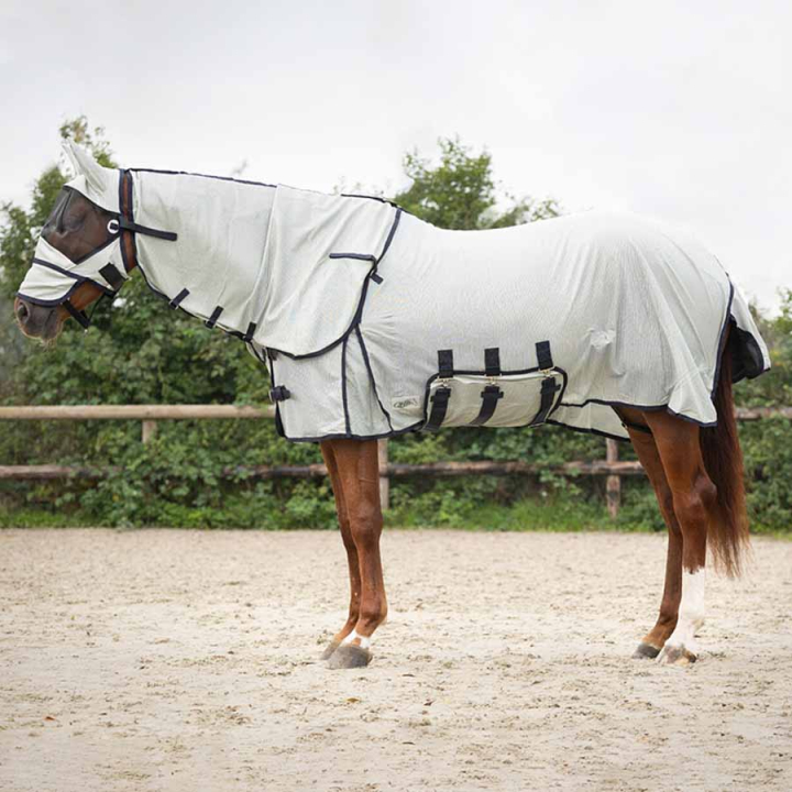 Fly Rug with Detachable Neck and Ear Bonnet Grey in the group Fly Protection / Fly Rugs at Equinest (6013GS125GR_r)