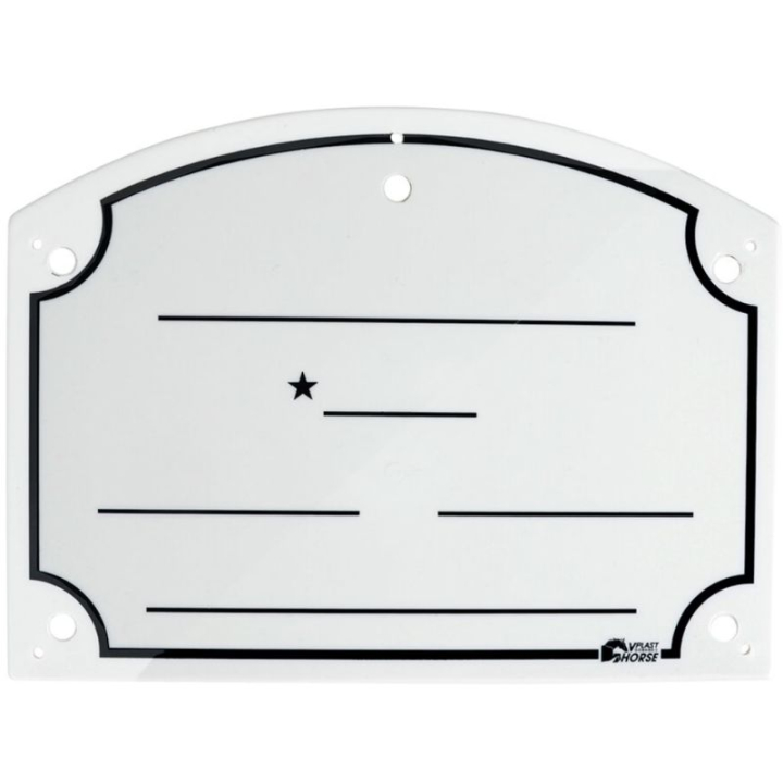 Stable Door Nameplate 20x27cm Silver in the group Stable & Paddock / Stable Supplies & Yard Equipment / Other Stable Supplies at Equinest (601663SI)