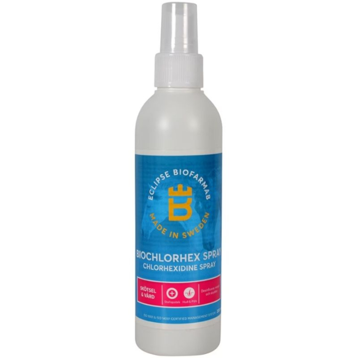 Wound Spray BioChlorHex 200 ml in the group Grooming & Health Care / Wound Care / Wound Cleansers & Dressings at Equinest (601978)