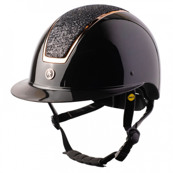 Riding Helmet HS MIPS Vision Chrome 0Black/Rose Gold in the group Riding Equipment / Riding Helmets / MIPS Riding Helmets at Equinest (602804BA)