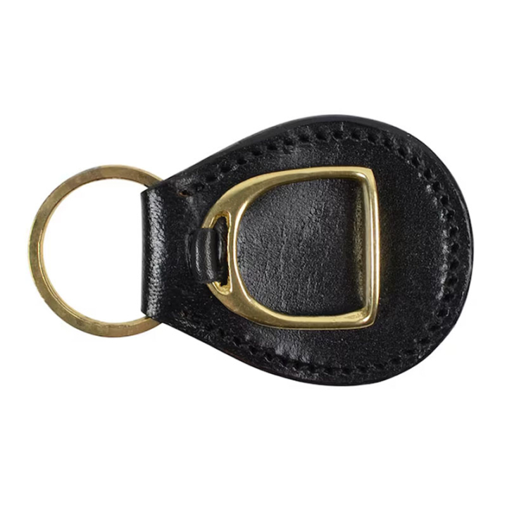Keychain HS Stirrup Plate Black/Gold in the group Equestrian Clothing / Accessories at Equinest (603523BAGO)