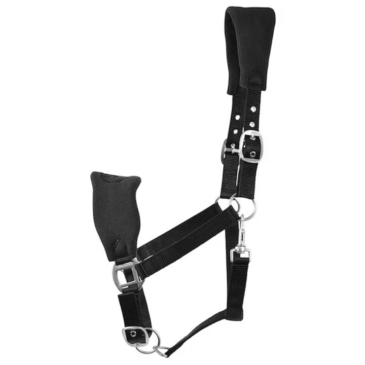 Halter HS Emma Fleece Black in the group Horse Tack / Halters / Fabric & Nylon Halters at Equinest (603849BA_r)