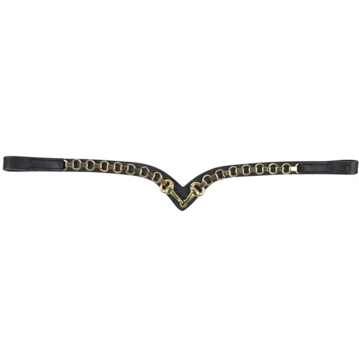 Browband HS Bit Gold Black in the group Horse Tack / Bridles & Browbands / Browbands at Equinest (604368BA_r)