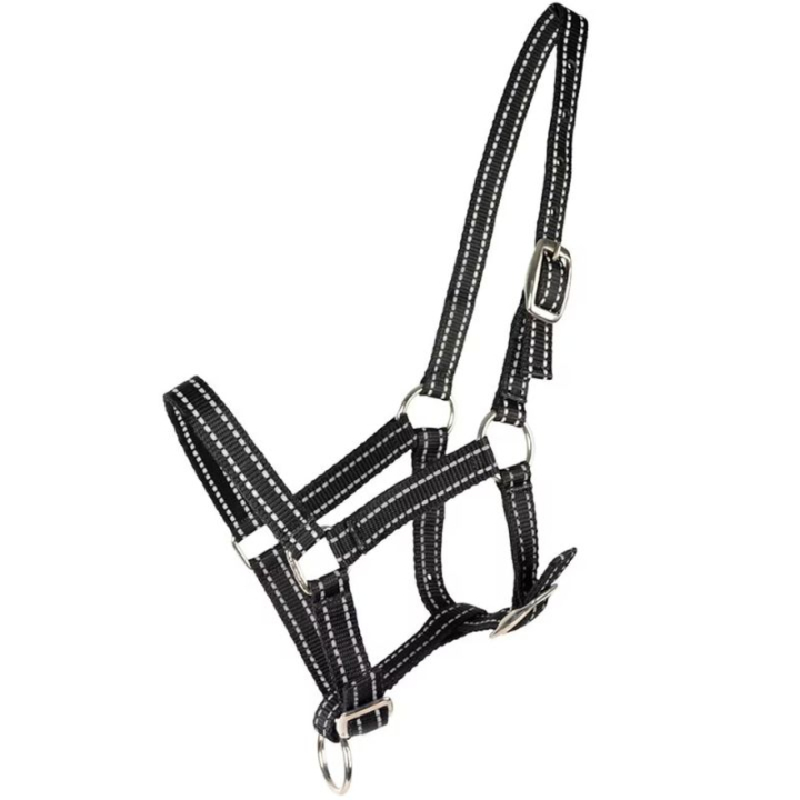 Foal Halter HS Reflective Black in the group Horse Tack / Halters / Foal Halters at Equinest (604734BA)