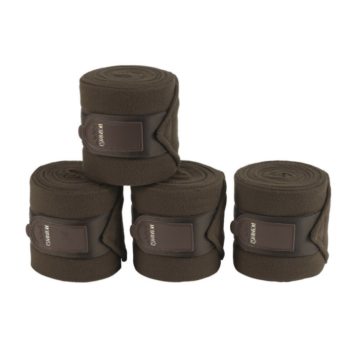 Fleece Bandages 4-pack Brown in the group Horse Tack / Leg Protection / Bandages at Equinest (610000_B_r)